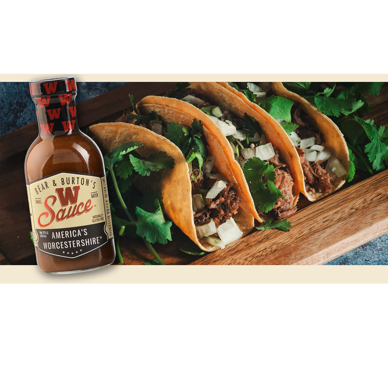 Bear & Burton's W Sauce Carne Asada Tacos