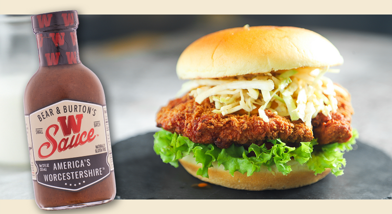 Bear & Burton's W Sauce Fried Chicken Sandwich Sliders