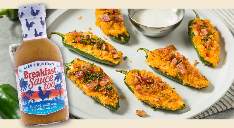 Bear & Burton's Breakfast Sauce Too Verde-Style Jalapeño Poppers