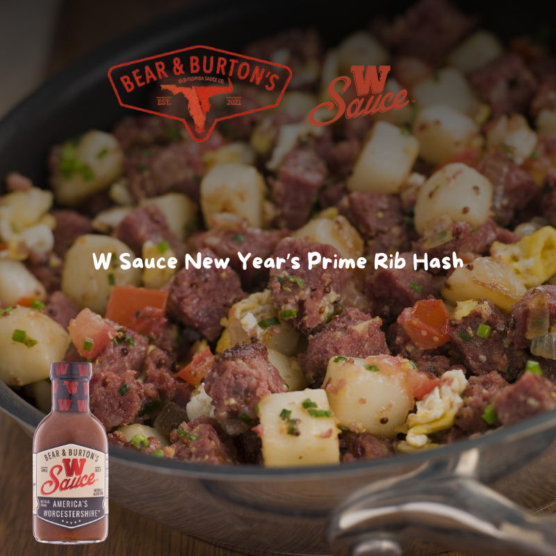 W Sauce New Year’s Prime Rib Hash