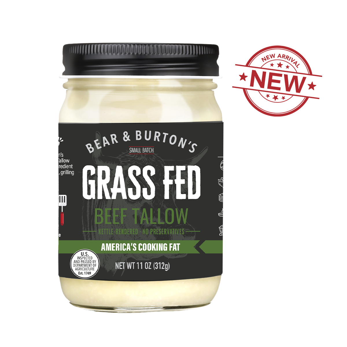 Bear & Burton’s Grass Fed Beef Tallow