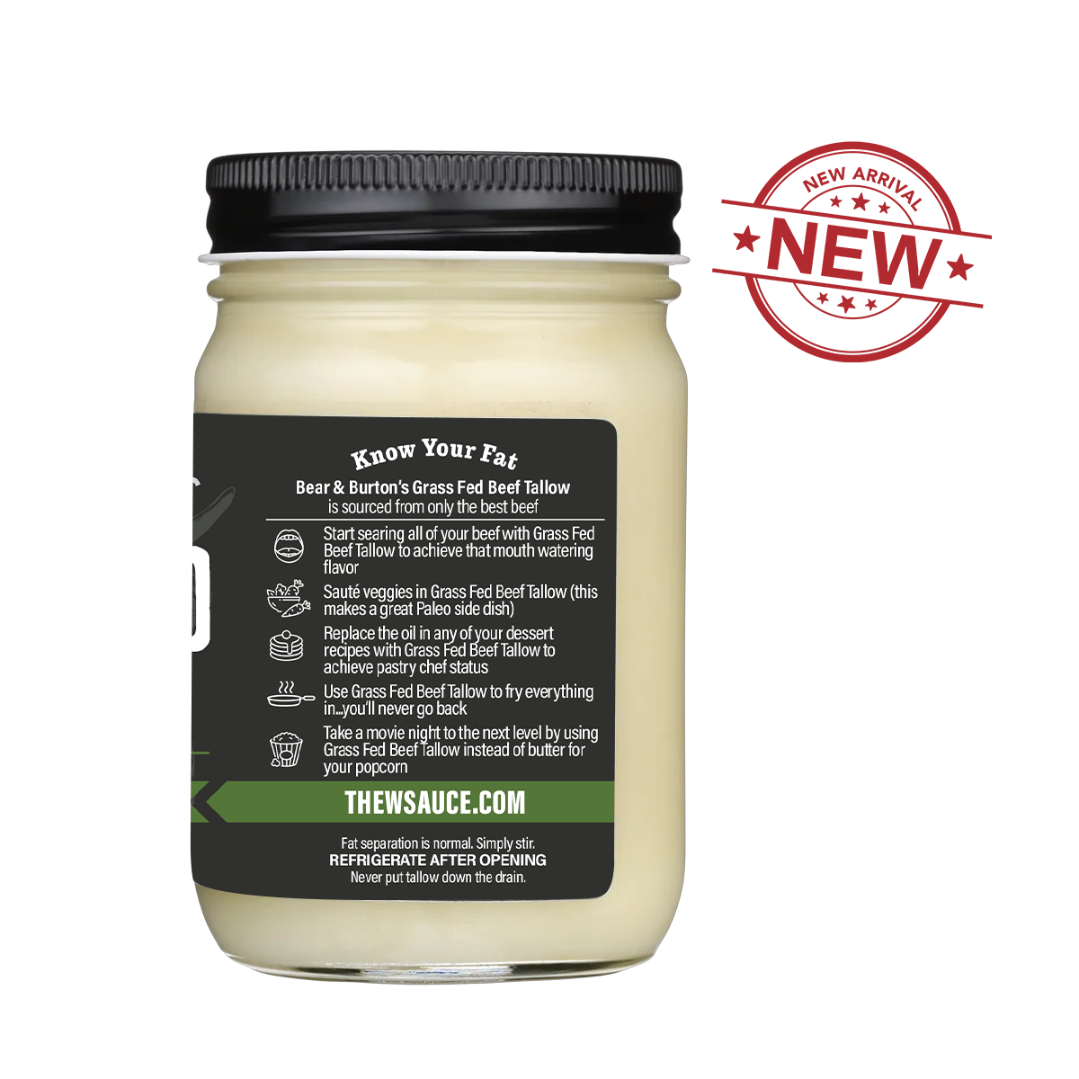 Bear & Burton’s Grass Fed Beef Tallow